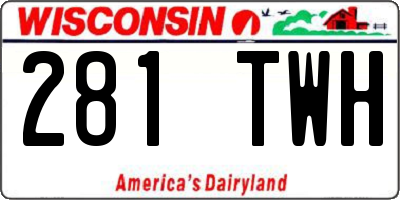 WI license plate 281TWH