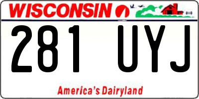 WI license plate 281UYJ