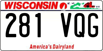 WI license plate 281VQG