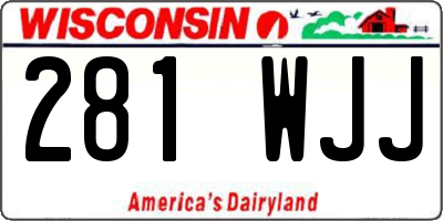 WI license plate 281WJJ