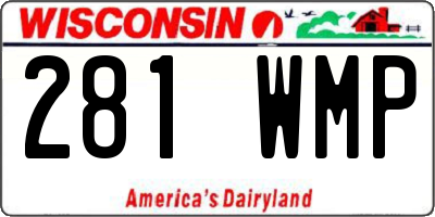 WI license plate 281WMP