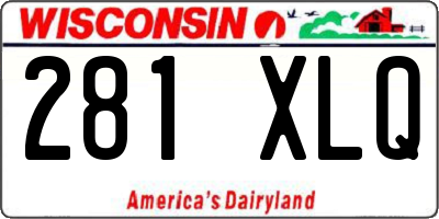 WI license plate 281XLQ