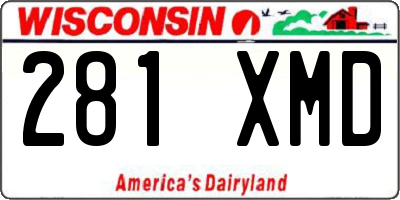 WI license plate 281XMD