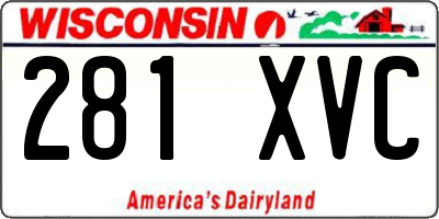 WI license plate 281XVC