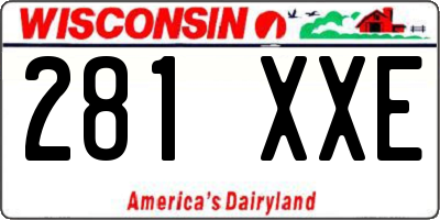 WI license plate 281XXE