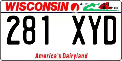 WI license plate 281XYD