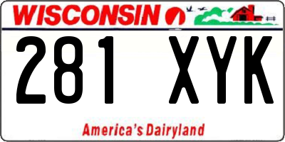 WI license plate 281XYK
