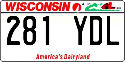 WI license plate 281YDL
