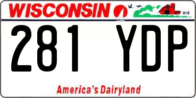 WI license plate 281YDP