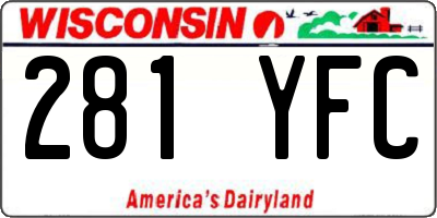 WI license plate 281YFC