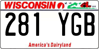 WI license plate 281YGB