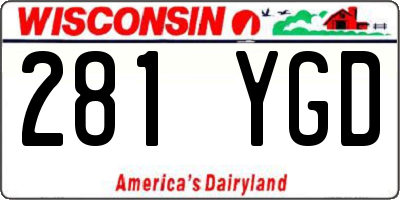 WI license plate 281YGD