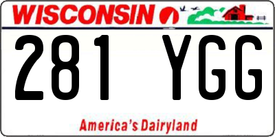 WI license plate 281YGG