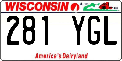WI license plate 281YGL