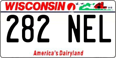 WI license plate 282NEL