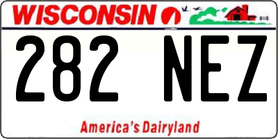 WI license plate 282NEZ