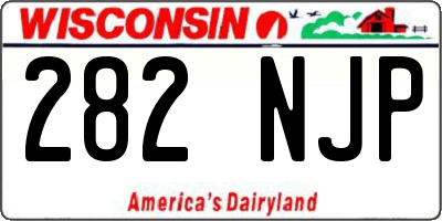 WI license plate 282NJP