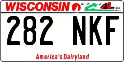 WI license plate 282NKF