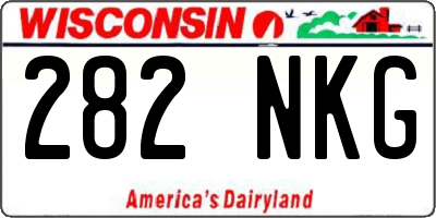 WI license plate 282NKG