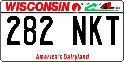 WI license plate 282NKT