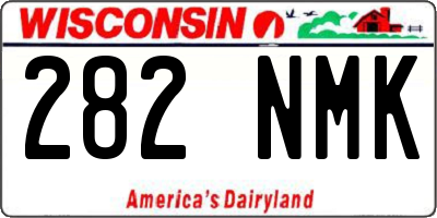 WI license plate 282NMK