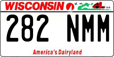 WI license plate 282NMM