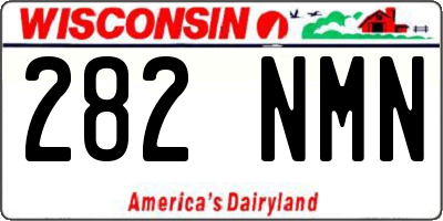 WI license plate 282NMN