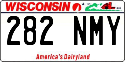 WI license plate 282NMY