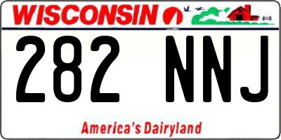 WI license plate 282NNJ