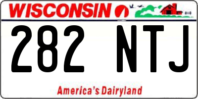 WI license plate 282NTJ