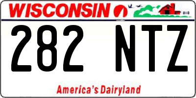 WI license plate 282NTZ