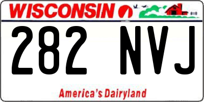WI license plate 282NVJ