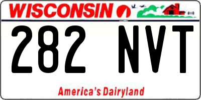 WI license plate 282NVT