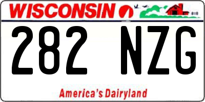 WI license plate 282NZG