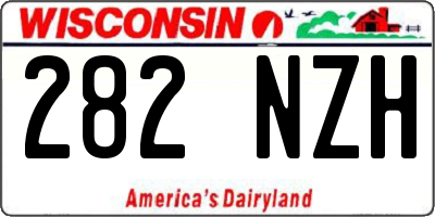 WI license plate 282NZH