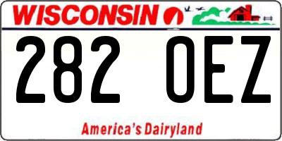 WI license plate 282OEZ