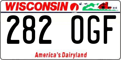 WI license plate 282OGF