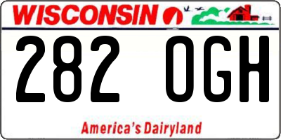 WI license plate 282OGH