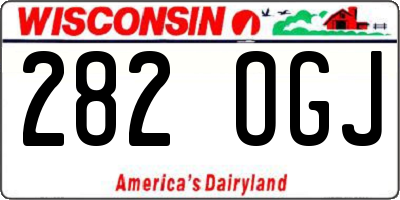 WI license plate 282OGJ