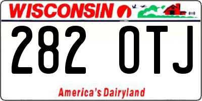 WI license plate 282OTJ