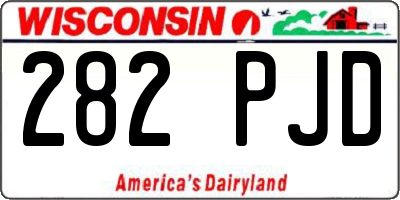 WI license plate 282PJD