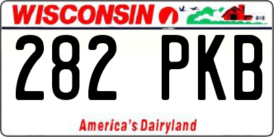 WI license plate 282PKB
