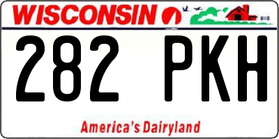 WI license plate 282PKH