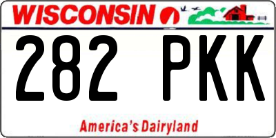 WI license plate 282PKK