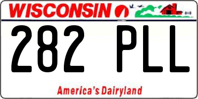 WI license plate 282PLL