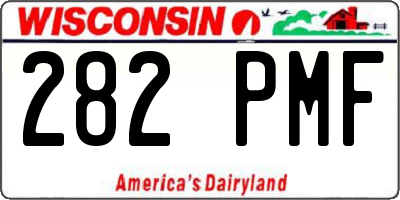 WI license plate 282PMF
