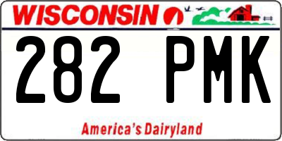 WI license plate 282PMK
