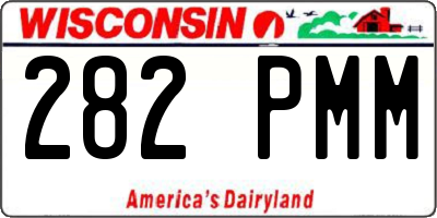 WI license plate 282PMM