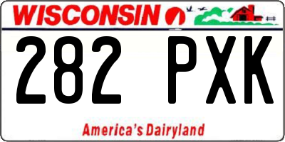 WI license plate 282PXK