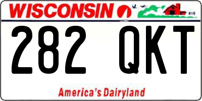 WI license plate 282QKT
